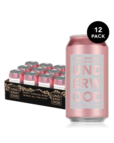 UNDERWOOD ROSÉ BUBBLES CAN - 12-PACK