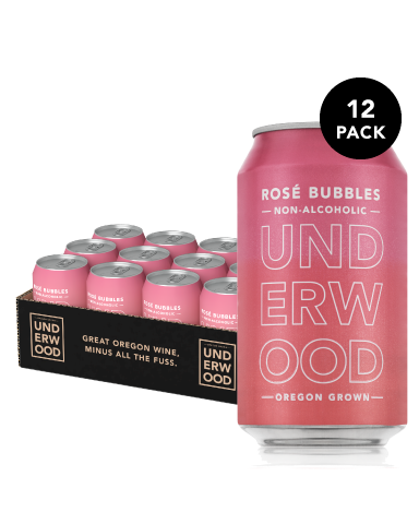 Non-Alcoholic Underwood Rosé Bubbles Can - 12-Pack