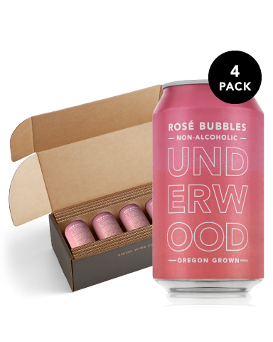 Non-Alcoholic Underwood Rosé Bubbles Can - 4-Pack